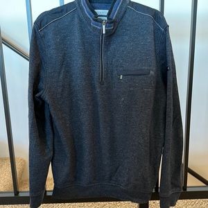 Bugatti quarter zip. Navy. Size large.